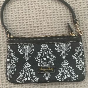 EUC Dooney Disney Jack Skellington Wristlet
